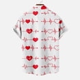 thumbnail image 5 of IROINNID Men's Casual Valentine's Day Printed Comfy Blouse With Pocket, 5 of 5