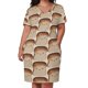thumbnail image 2 of Vestido holgado con bolsillos, estilo kawaii, con estampado de pan de leche, estilo Shokupan, para verano, para uso diario, para mujer., 2 of 6