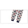 thumbnail image 6 of WIBACKER Boy Girl's Long Sleeve Cotton Pajamas Set 2-7T Kid Letter Long Sleeve Tops and Pants Sleepwear, 6 of 6