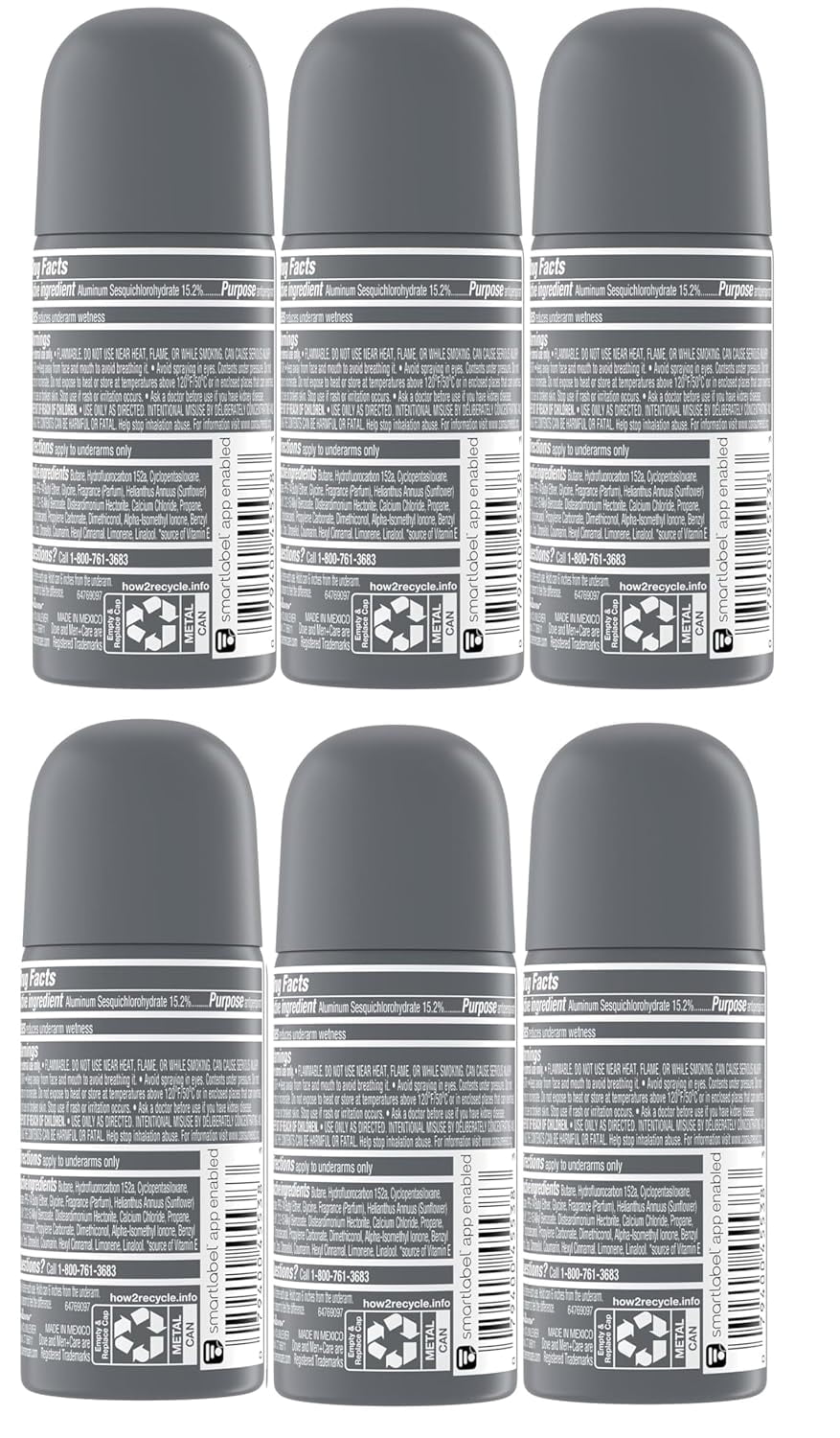 (Pack of 5) Dove Men+Care Antiperspirant Deodorant Dry Spray, Clean Comfort Scent, 72-Hour Sweat & Odor Protection, Travel Size 1 oz