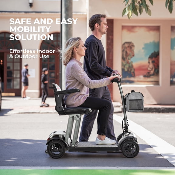 Air Traveller Gray 20-Wheel Mobility Scooter, 300 Lb Limit