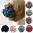 thumbnail image 1 of Travelwant Large Butterfly Octopus Ribbon Silk Chiffon Rose Flower Large Bows Plastic Hair Claw Clips Jaw Barrettes Grips Clamps Clasps Pins Decorative Buns Twist Hair Up, 1 of 7