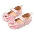 thumbnail image 3 of BRICH Toddler Baby Girls Soft Sole Mesh Bowknot Wedding Dress Mary Jane Flats Shoes Baby Sneaker Shoes,Size 0-18 Months Pink 0-6 Months, 3 of 3