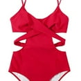 thumbnail image 5 of Travelwant Women Tummy Control One Piece Swimsuits Scoop Neck Monokini Bathing Suits, 5 of 7