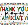 thumbnail image 4 of Colorful Design Thank You Banner Decorative Pattern Appreciation Sign for Office Event Employee Recognition Party Decoration, 4 of 8