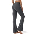 thumbnail image 3 of Rosvigor Flare Yoga Pants for Women High Waisted Leggings Tummy Control Workout Pants No Front Seam Trousers with Pockets, 3 of 9