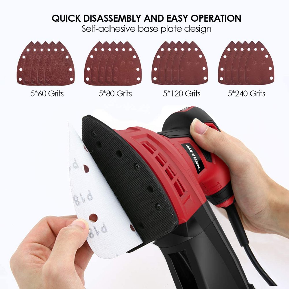 Meterk Professional 200W Mouse Sander US for Home use