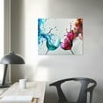 thumbnail image 4 of Nawypu Blue &amp; Red Wine Glass Collisions Canvas Art  | Modern Kitchen &amp; Dining Room Decor | Abstract Wine Cup Painting | Contemporary Bar &amp; Living Room Wall Art | Large Framed Canvas Print, 4 of 5