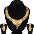thumbnail image 3 of Sukkhi Gorgeous 24 Carat Gold plated Choker Necklace Set for Women, 3 of 5