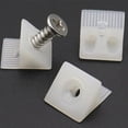 thumbnail image 5 of WHAMVOX 50pcs Plastic Angle Bracket with Self-Tapping Screws for Cabinet and Wardrobe Shelves for DIY Furniture Projects and Drawer Repair Kit, 5 of 8