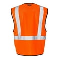 thumbnail image 2 of Kishigo - Single Pocket Zipper Mesh Class 2 Vest - 1519-1520 - Orange - Size: 2/3XL, 2 of 4
