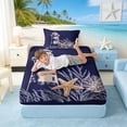 thumbnail image 5 of Manfei Minimal Line Art Lighthouse Starfish Twin Sheet Sets for Kids Boys and Girls, Nautical Print Bedding 3pcs, 1 Flat Sheet, 1 Fitted Sheet and 1 Pillowcase, 5 of 6