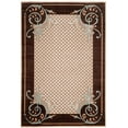 thumbnail image 2 of SAFAVIEH Martha Stewart Scrollwork Polk Dots Area Rug, Brown, 4' x 5'7", 2 of 6