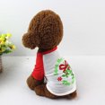 thumbnail image 3 of Mascotas Camiseta navideña para perros Ropa navideña para mascotas Traje navideño para mascotas CACAGOO Camisa manga corta, 3 of 5