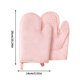 thumbnail image 3 of Guantes de silicona para horno resistentes al calor | Guantes de cocina aislantes engrosados antideslizantes para hornear, cocinar y asar a la parrilla | Protección a alta temperatura de hasta 250, 3 of 8