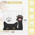 thumbnail image 2 of Naughty Cat Scratches Baby Muslin Washcloths Super Soft Absorbent Face Towel,Cute Funny Paw Burp Cloths Cotton Bath Wipes 3 Pack Wash Cloth for Newborn Boys Girls 12x12 inches, 2 of 7