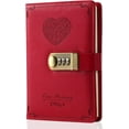 thumbnail image 1 of Diary With Lock For Girls - Leather Password Locking Journal Cute Secret Diaries Notebook With Combination Lock For Women Adults B6 Size 5.3x7.8 Inch, 1 of 3