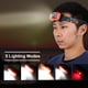 thumbnail image 4 of Uadme Faro Delantero con Sensor de 5 Modos ABS, Resistente al Desgaste, Recargable, para Correr, para Escalar, Acampar, con Cable USB, Aparato de iluminación, 4 of 5