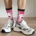 thumbnail image 6 of Xecao Cute Pink Axolotl A Pattern Sport Socks for Women and Men Crew Socks Sporty Calf Socks Casual Socks, 6 of 6