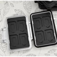 thumbnail image 2 of Estbridge Durable Waterproof & Shockproof Memory Card Storage Box with Multiple Compartments - White & Black Plastic Organizer for Secure Card Protection  Card Box Storage, 2 of 6