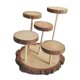 thumbnail image 4 of Expositor de madera con soporte de exhibición, vitrina, estante de exhibición multifunción de varios niveles 5 plataformas, 4 of 9