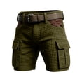 thumbnail image 5 of Sweat Shorts Men Outdoor Lightweight Breathable Hiking Fishing Cargo Shorts Textured Summer Casual Athletic Bottom with Pockets, 5 of 5