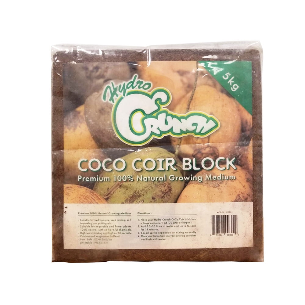 Hydro Crunch 11 lbs. Coco Coir Block of Soilless Growing Media (2-Pack) Hydro Crunch 11 lbs. Coco Coir Block of Soilless Growing Media (2-Pack)