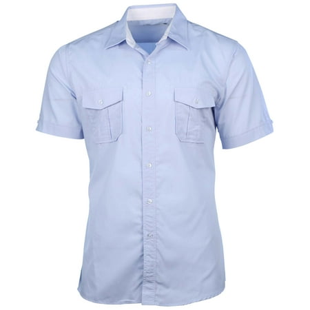 - Collection Men's 2-Pocket Short Sleeve Button Down Shirt