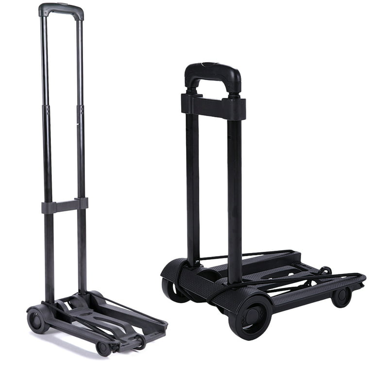 Instrument Nordamerika Fil Minisize Camping Trolley Folding Luggage Cart with 2 Wheels Lightweight  Folding Hand Truck Small Iron Luggage Trolley for Travel, Shopping and  Office Trolley - Walmart.com