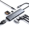 thumbnail image 1 of Hub USB C HUBFINDER 9 en 1 con suministro de alimentación de 100 W para iPad, 1 of 7