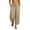 Pants-Khaki, variant on Womens Athletic Capris New Summer Pants for Women Lightweight Faux Linen Casual Pants Loose Fits Comfy Vacation Trousers with Pockets