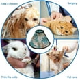 thumbnail image 4 of Sea Turtle Soft Cat Dog Recovery Collar Adjustable Cat Cone Wound Healing Protective After Surgery for Cats, 4 of 7