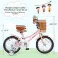 thumbnail image 3 of YYAo Baby Balance Bike, Toddler Balance Bike, Toddler First Bike, 16 Inch Kids Bike Retro Bicycle with Adjustable Height and Basket for Ages 4-7 Years Old-16 inches, 3 of 3
