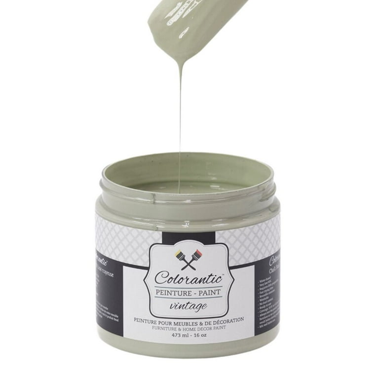 Hemway - Peinture à base de craie pour meubles – Vert sauge 1 L | Finition mate à