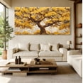 thumbnail image 6 of Canvas Wall Art for Living Room - Large Yellow Tree of Life Canvas Prints, Modern Abstract Nature Painting for Kitchen Bedroom Office Wall Decor, 6 of 7