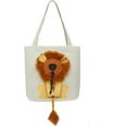 thumbnail image 2 of Pet Canvas Shoulder Bag,Cute Lion-Shaped Shoulder Bag Portable Pet Soft-Sided Carrying Chest Bag for Small Dogs and Cats Pet Supplies, 2 of 8