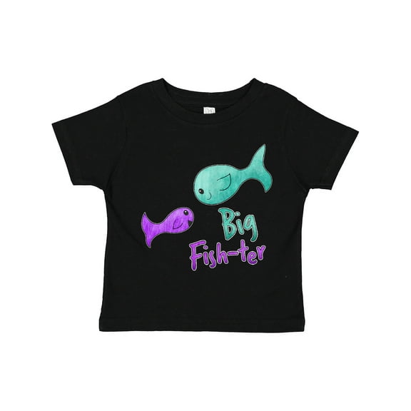 Inktastic Big Fish-ter- Cute fish sisters Girls Toddler T-Shirt