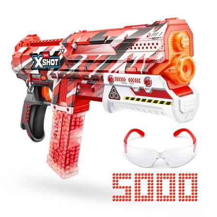 XSHOT Hyper Gel Clutch Blaster (5,000 Pellets) 150 ft/ Second Speed Outdoor Blaster by ZURU for Ages 14 