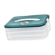 thumbnail image 3 of Caja para albóndigas con tapa, caja de almacenamiento para galletas de azúcar, bandeja apilable y reutilizable para albóndigas. 3 capas, 3 of 9