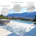 thumbnail image 3 of Blue Spring Floral Outdoor Rug for Patio/Deck/Porch, Non-Slip Large Area Rug 4 x 6 Ft, Watercolor Elegant Pastoral Flowers Indoor Outdoor Rugs Washable Area Rugs, Reversible Camping Rug Carpet Runner, 3 of 8