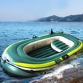 thumbnail image 1 of Noref Inflatable Three Person Boat,Green PVC Inflatable Three Person Rowing Air Boat Fishing Drifting Diving Tool,Inflatable Boat, 1 of 8