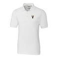 thumbnail image 2 of Men's Cutter & Buck White Virginia Cavaliers Vintage Vault Advantage Tri-Blend Pique Big & Tall Polo, 2 of 3
