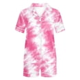 thumbnail image 7 of Dxzfnsa Womens Pajama Sets Short Sleeve Lounge Sets for Women Printed Jogger Pajama Set 2 Piece Pj Sets With Pockets S-2XL, 7 of 7