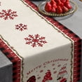 thumbnail image 1 of XWSHYW Decoraciones Navideñas Suministros de Decoración Del Hogar para Navidad Camino de Mesa de La Punto Mantel Navideño, 1 of 6