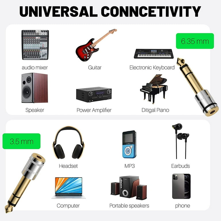 Guitar discount headphone adapter