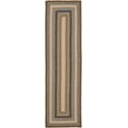 thumbnail image 3 of Safavieh Braided Angel Bordered Machine Washable Reversible Runner Rug, Brown/Multi, 2'3" x 10', 3 of 13