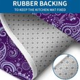 thumbnail image 4 of Purple Paisley Pattern Bathroom Rugs Sets 3 Piece,Toilet Cover Set,Absorbent Non Slip Bathroom Mats Sets with U-Shaped Contour Rug Toilet Rug Set, 4 of 5