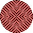 thumbnail image 1 of Ahgly Company Machine Washable Indoor Round Transitional Tomato Red Area Rugs, 6' Round, 1 of 7