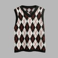thumbnail image 4 of Christmas Sweaters for Women V Neck Pattern Knit Sweater Vest Soft Yarn Pullover Sleeveless Top For Casual Outfit And Daily Wear With Comfortable Loose Fit Design Ugly Christmas Sweaters, 4 of 4