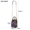 thumbnail image 2 of FORMRS Crossbody Bag for Women Quilted Travel Shoulder Cell Phone Purse with Chain Strap Handbag, Purple Roses, 2 of 7